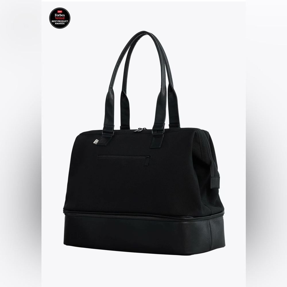 BEIS Black Convertible Weekender Bag